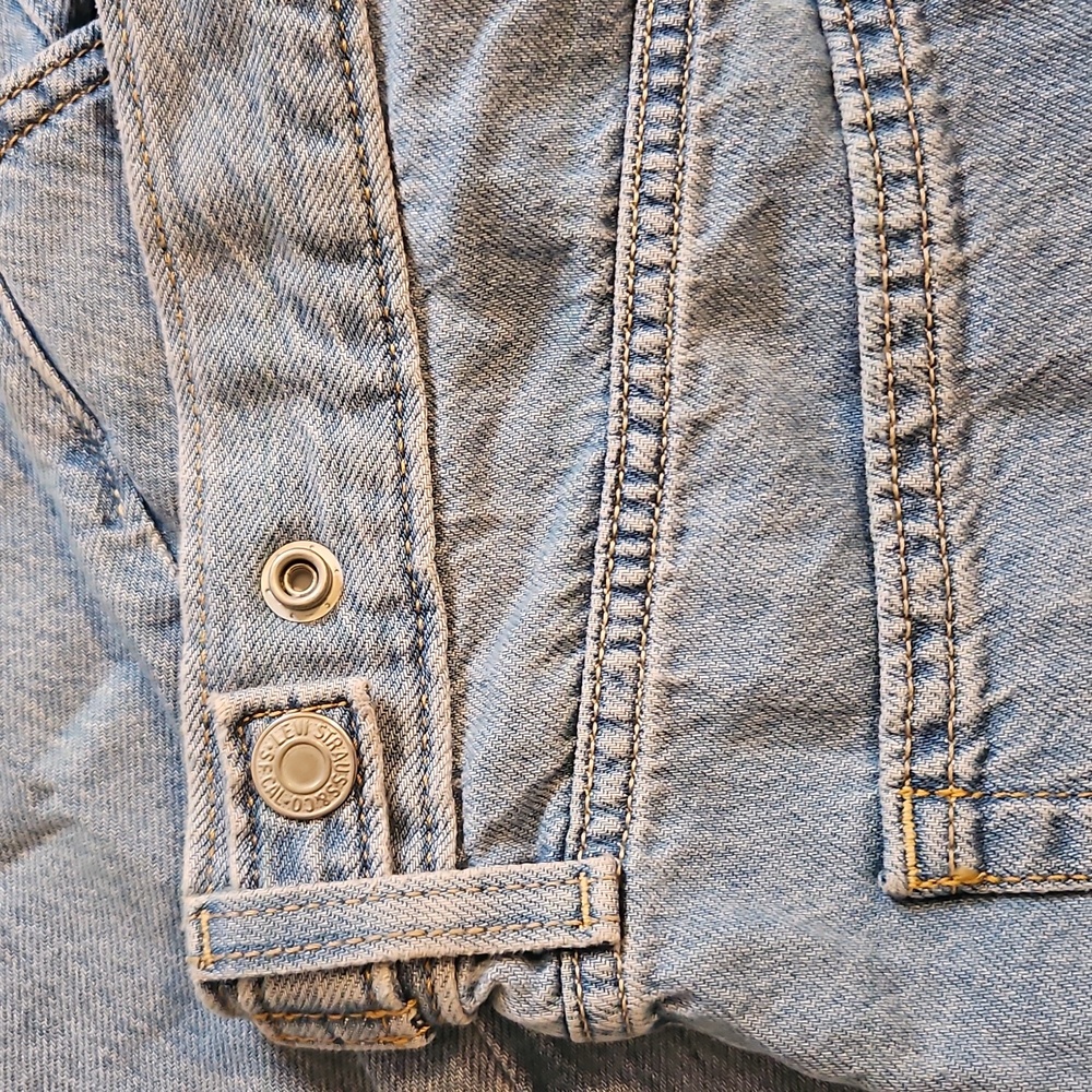 NEW! Levi's High Rise Cinch Baggy Jeans In Invested Indigo Size 30 - Picture 10 of 13